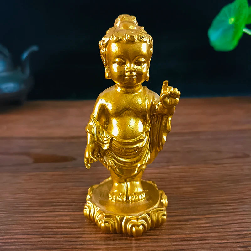 statuette bouddha prince porte bonheur