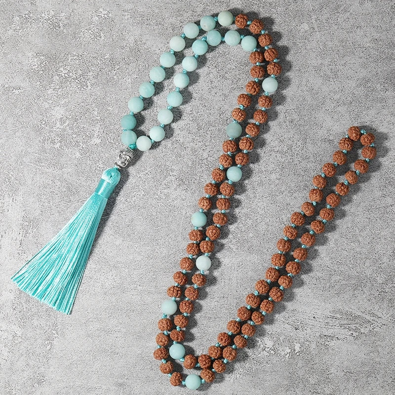 collier mala du tibet
