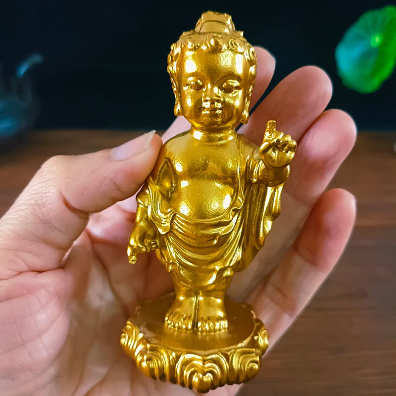 statuette bouddha prince porte bonheur