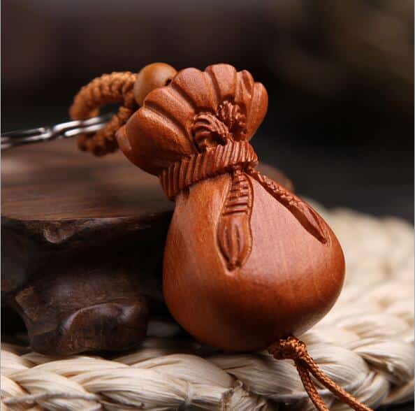 2017 Nouveau Mode Naturel P Che Bois Sac Main Argent Sac Porte Cl S Porte Cl 1