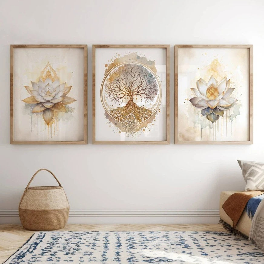 tableau zen triptyque pour salon