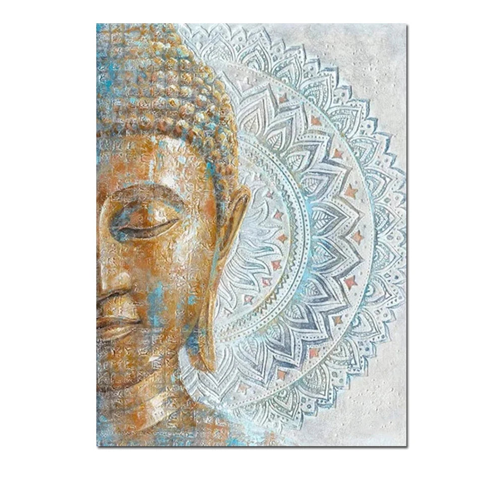 tableau bouddha mandala xxl
