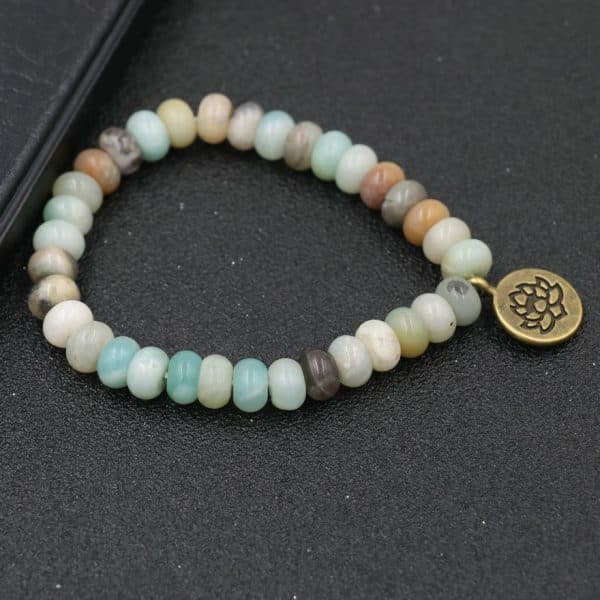 Boulier Perles Bracelet Pierre Naturelle Hommes Femmes Bracelet Bouddha Lotus Pendentif Bracelets Pour Femme Tib Tain 1
