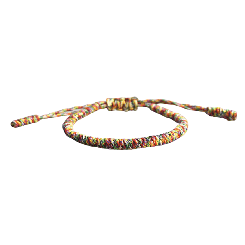 bracelet de la chance tresse multicolore