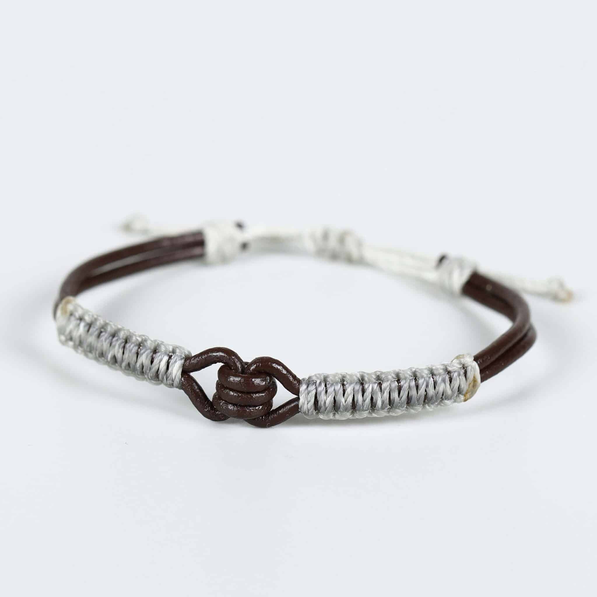 bracelet tibétain anti stress blanc