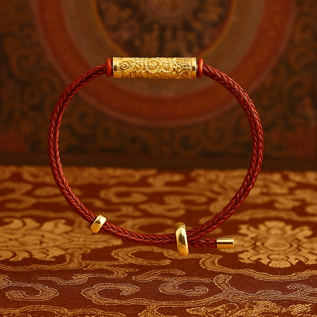 Bracelet Tibétain Bouddhiste – Corde Amulette de Protection