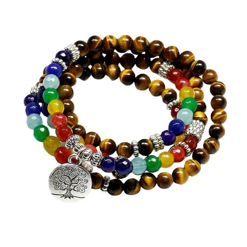 bracelet mala 7 chakras