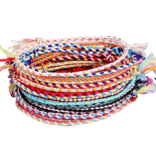 Bracelet Tibétain Multicolore Porte Bonheur