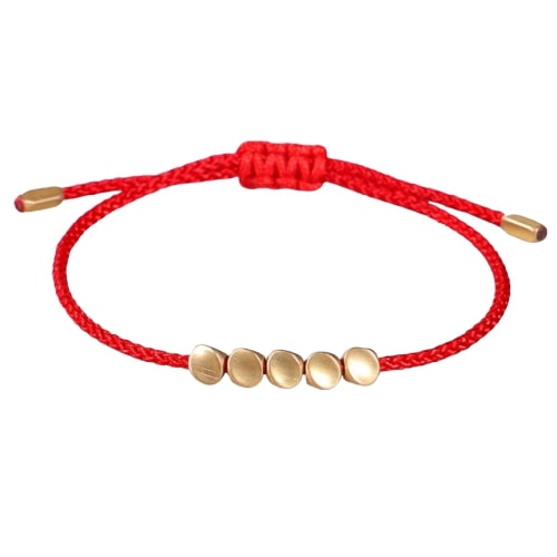 Bracelet Tibétain Rouge Noir