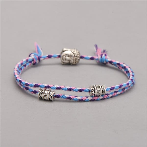 Ethnique Tib Tain Bouddha T Te Tiss E Amulette Multicolore Bracelets Bracelets Pour Femmes Hommes Fait 1.jpg 640x640 1