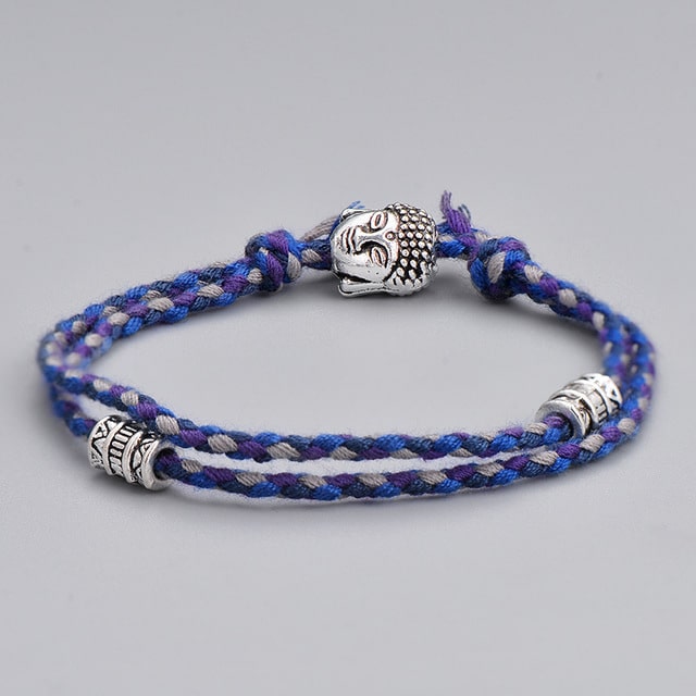 Ethnique Tib Tain Bouddha T Te Tiss E Amulette Multicolore Bracelets Bracelets Pour Femmes Hommes Fait 6.jpg 640x640 6