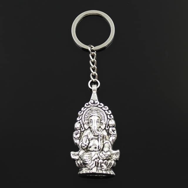 Nouveau Mode Porte Cl S 62x32mm Ganesha Bouddha L Phant Pendentifs Bricolage Hommes Bijoux Voiture Porte.jpg 640x640
