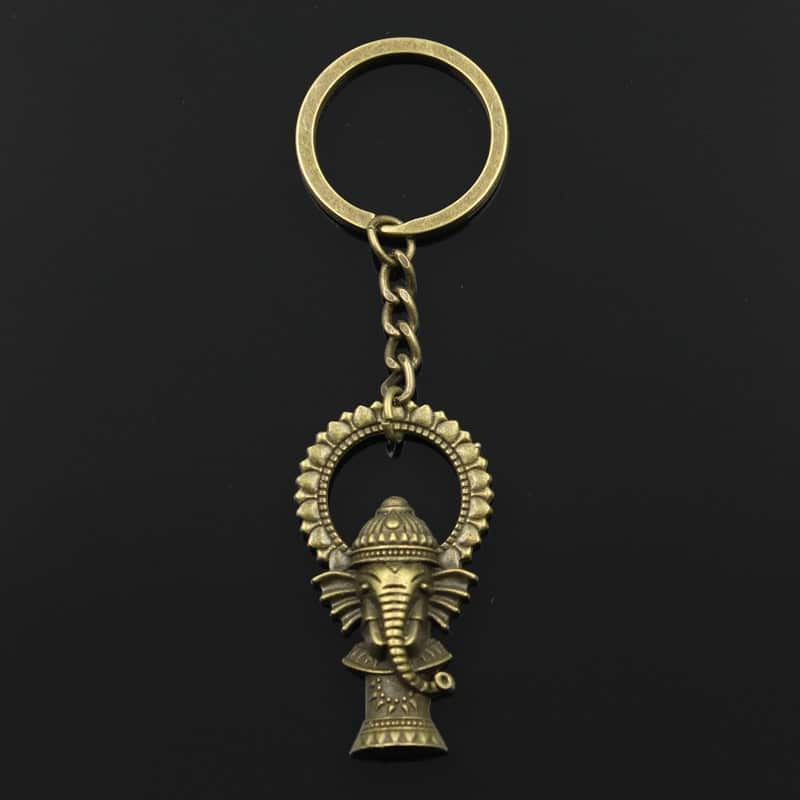 Nouvelle Mode Porte Cl S 50x28mm Ganesha Bouddha L Phant Pendentifs Bricolage Hommes Bijoux Voiture Porte 1