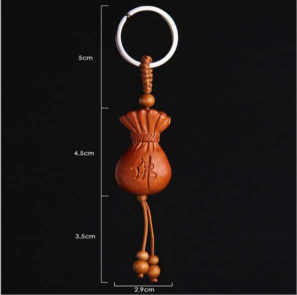 Porte Clé Bouddha – Sac D’argent Traditionnel