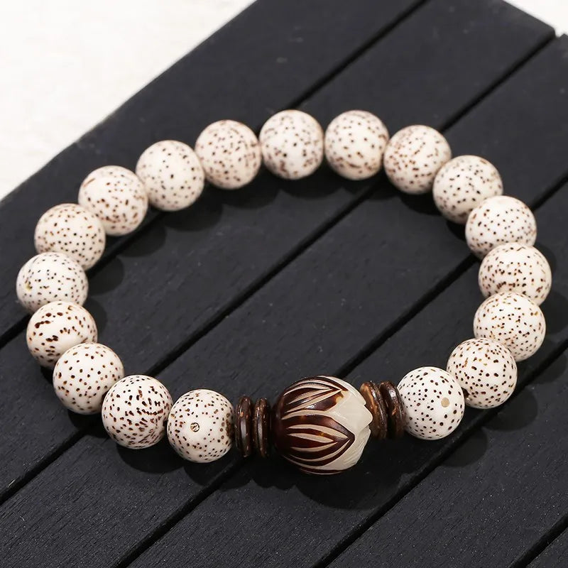 Bracelet tibétain bouddhiste Bodhi – Graine sacrée du lotus