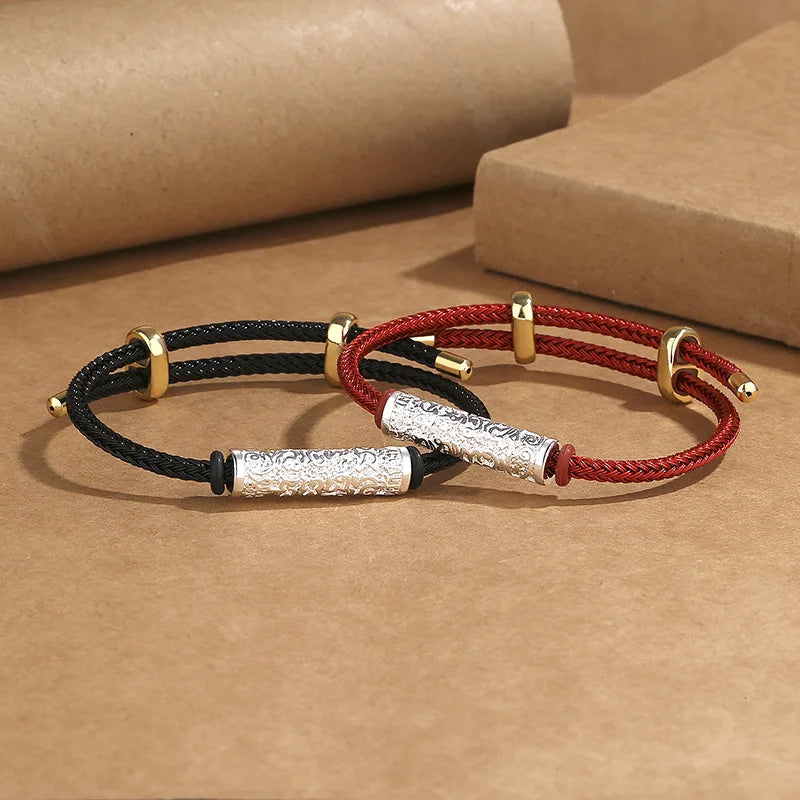 Bracelet Tibétain Bouddhiste – Corde Amulette de Protection