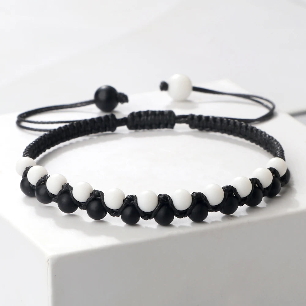 Bracelet Shamballa Tibétain – Pierre Naturelle Tressée