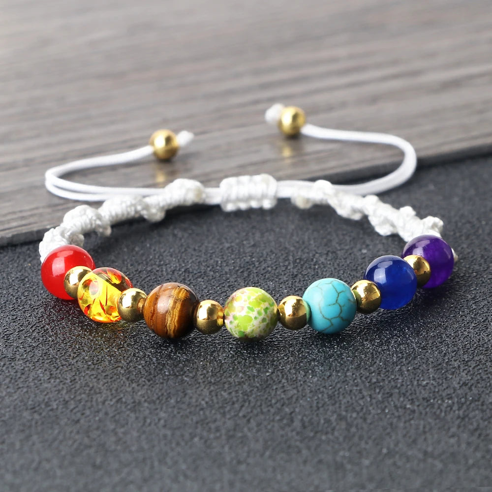 Bracelet tibétain Shamballa – Les 7 Chakras – Harmonie