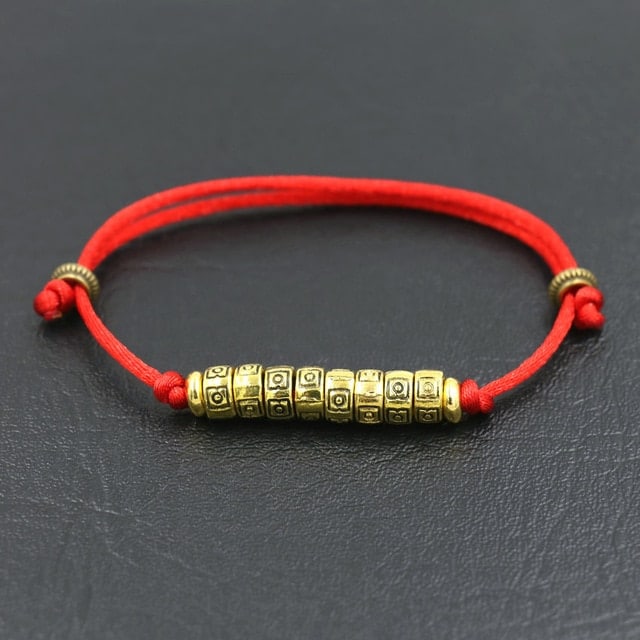 Tib Tain Bouddhiste Fait Main Tresse Bracelets Pour Hommes Femmes Chanceux Noir Rouge Corde Fil Reiki.jpg 640x640