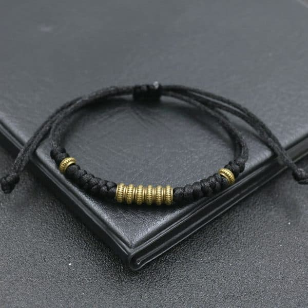 Tib Tain Ethnique Or Perles Tresse Bracelet Breloques Corde Rouge R Glable Chakra Bracelets Pour Femme 1