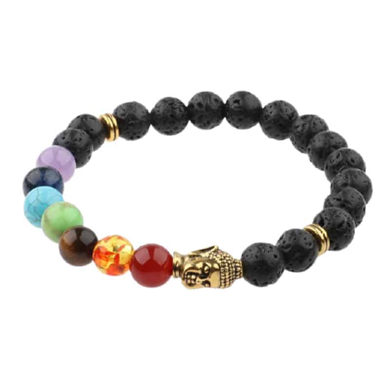 bracelet 7 chakras bouddha