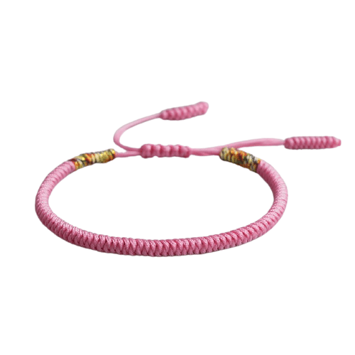 bracelet de la chance rose