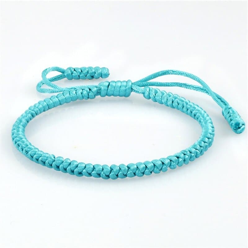 bracelet tibetain bleu turquoise