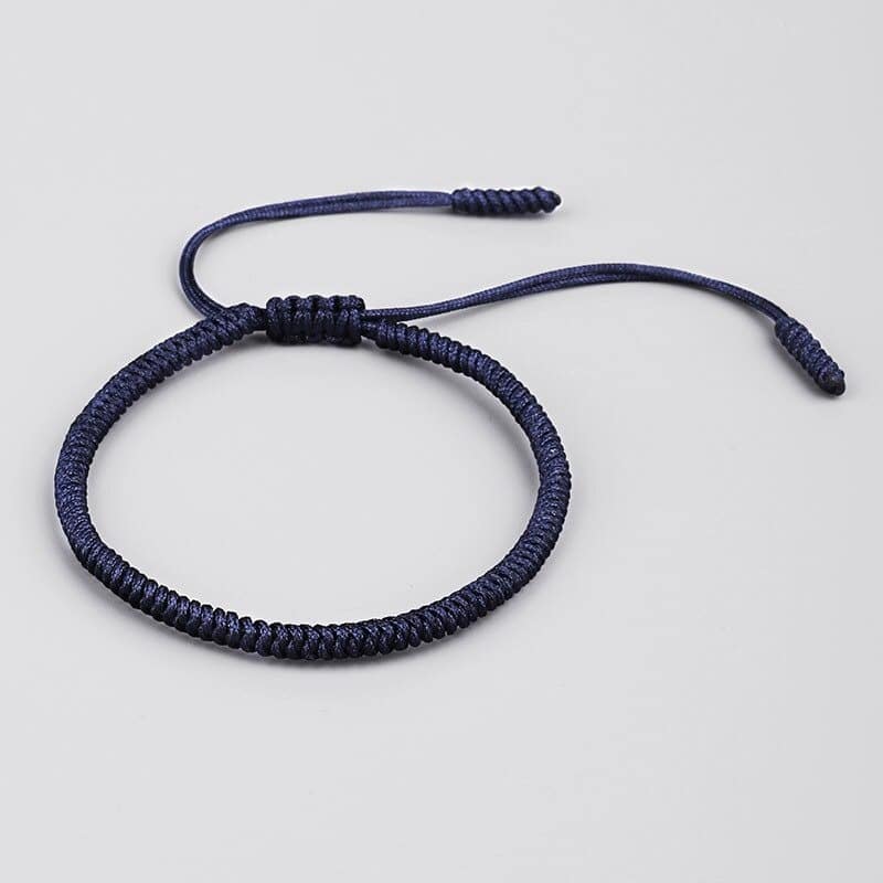 bracelet tibetain en corde noir