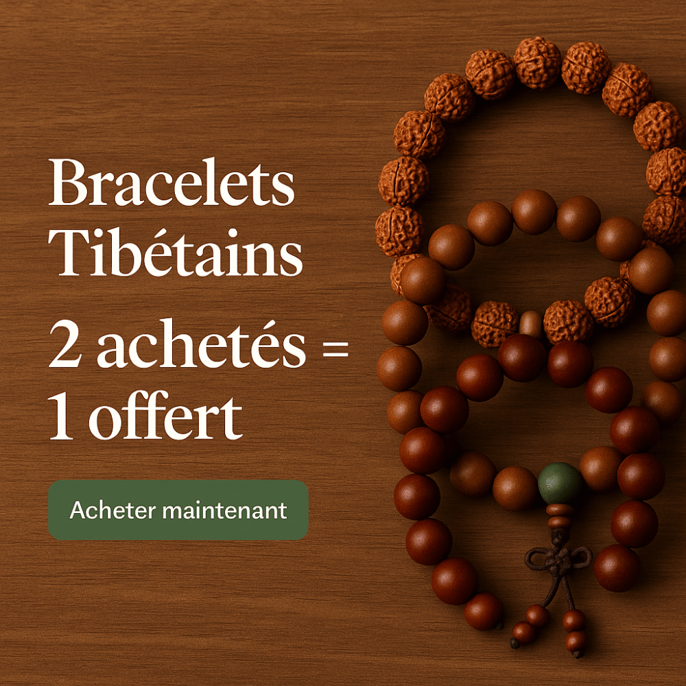 Offre spéciale Esprit Tibet – 2 bracelets achetés = 1 offert (Bracelets, Joncs, Malas tibétains)