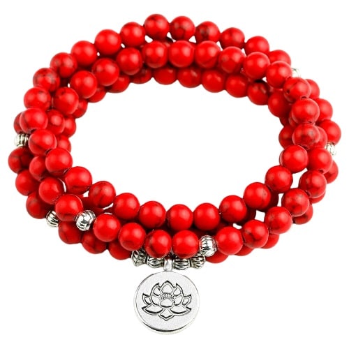 collier mala rouge