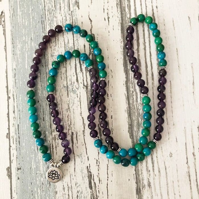 collier mala tibetain 108 perles