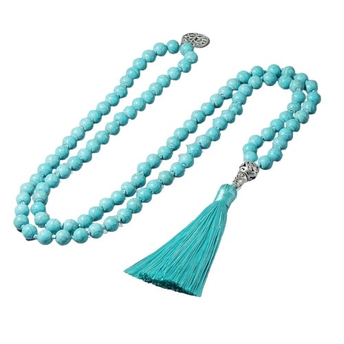 collier tibetain turquoise