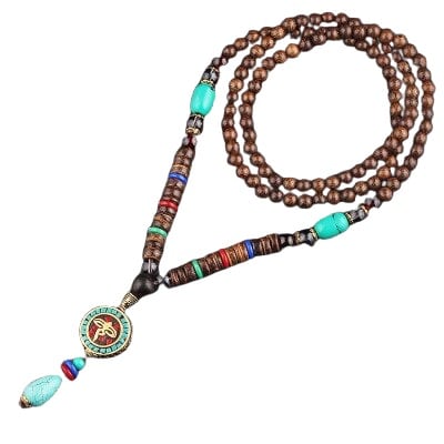 collier tibetain vintage