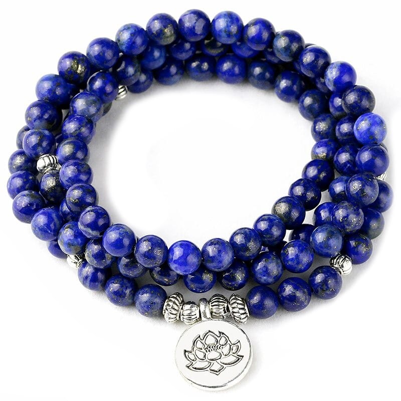 mala tibetain lapis lazuli