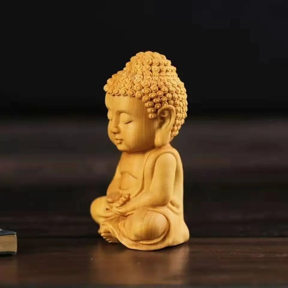 statuette bouddha prince porte bonheur