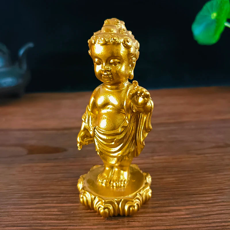 statuette bouddha prince porte bonheur
