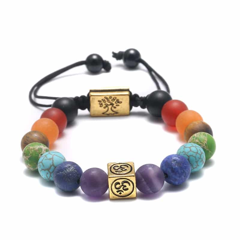 8mm Perles 7 Chakra Gu Rison Quilibre Arbre De Vie Bracelet Pour Hommes Femmes Reiki Pri 1