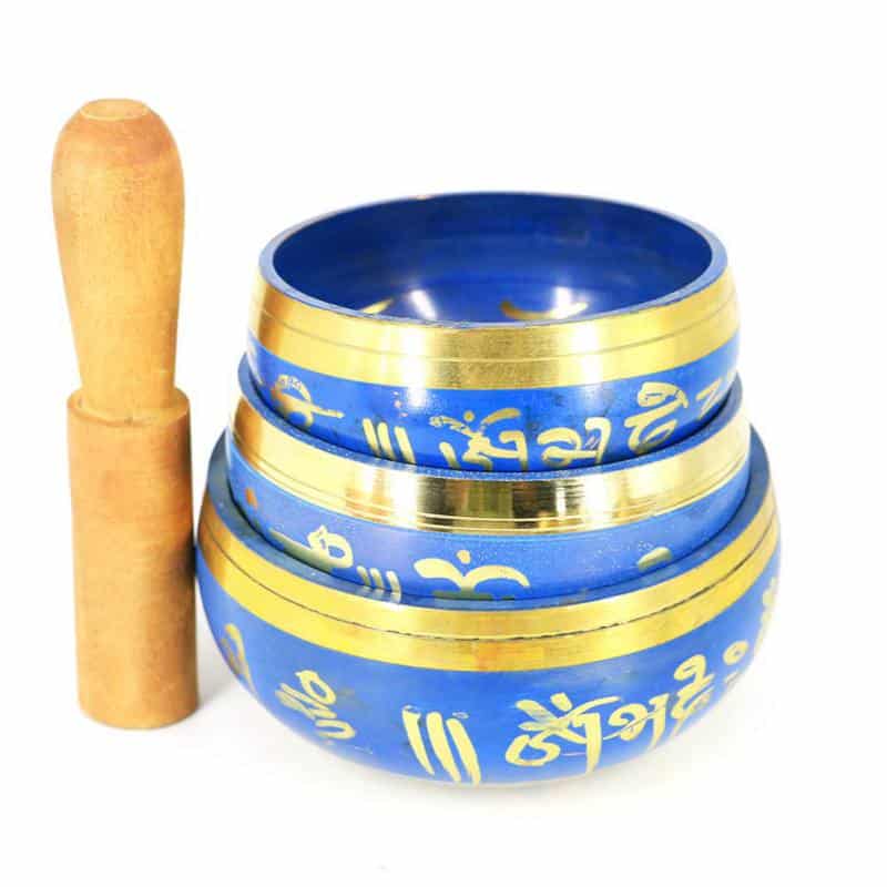 Bol De Chant De Bouddha Tib Tain N Palais Fait La Main Avec Maillet Pour La 2