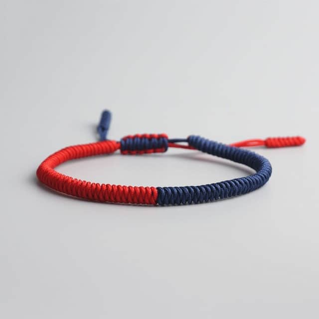 Bracelet De La Chance – Bicolore Rouge Bleu