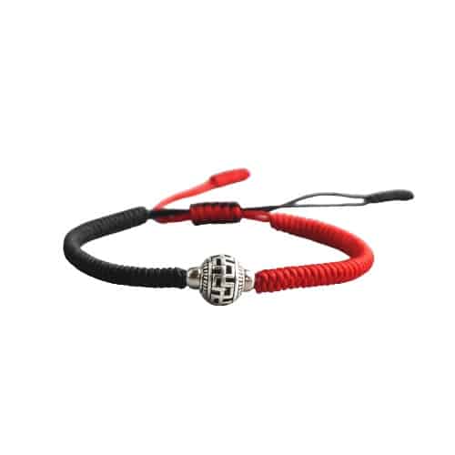 bracelet tibétain avec perle de prière