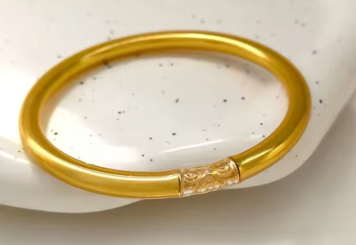Bracelet Jonc Bouddhiste Doré