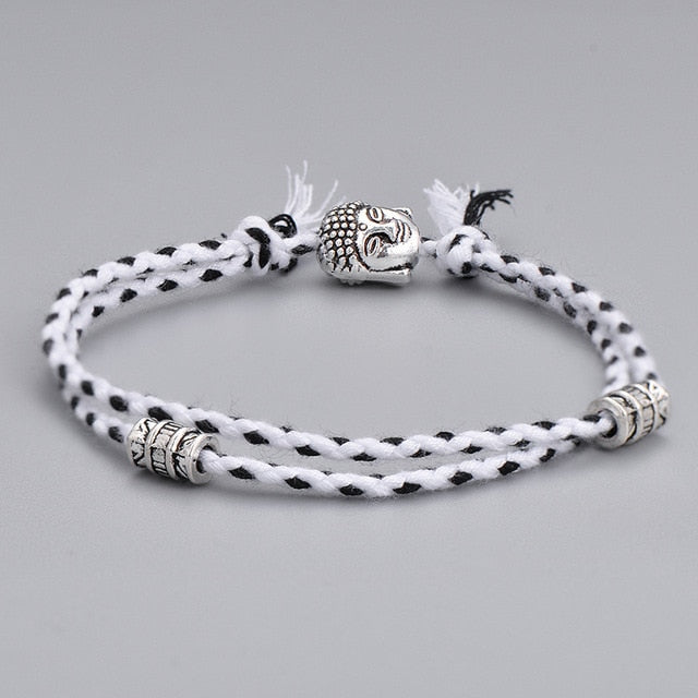 Ethnique Tib Tain Bouddha T Te Tiss E Amulette Multicolore Bracelets Bracelets Pour Femmes Hommes Fait 4.jpg 640x640 4