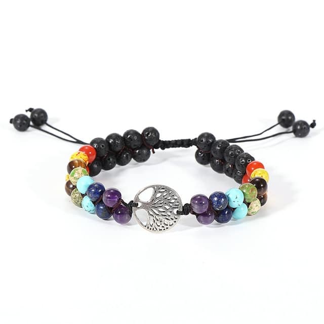 Femmes Hommes 7 Chakras Bracelets Gu Rison Quilibre Reiki Bouddha Pri Re Yoga Bracelet Naturel Lave 1.jpg 640x640 1