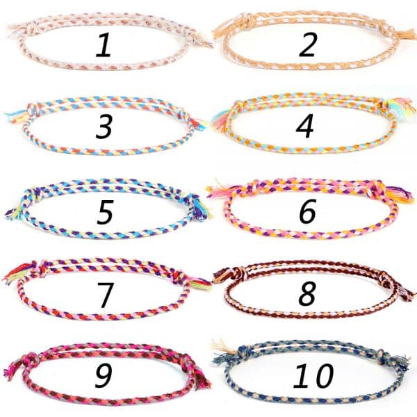 Meetvii Chanceux Tib Tain Cha Ne Bracelets Et Bracelets Pour Femmes Hommes La Main Gland Noeuds 2