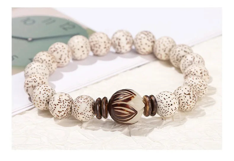 Bracelet tibétain bouddhiste Bodhi – Graine sacrée du lotus