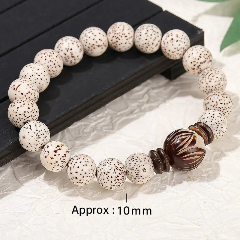 Bracelet tibétain bouddhiste Bodhi – Graine sacrée du lotus