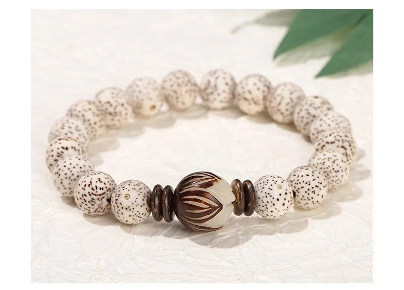Bracelet tibétain bouddhiste Bodhi – Graine sacrée du lotus