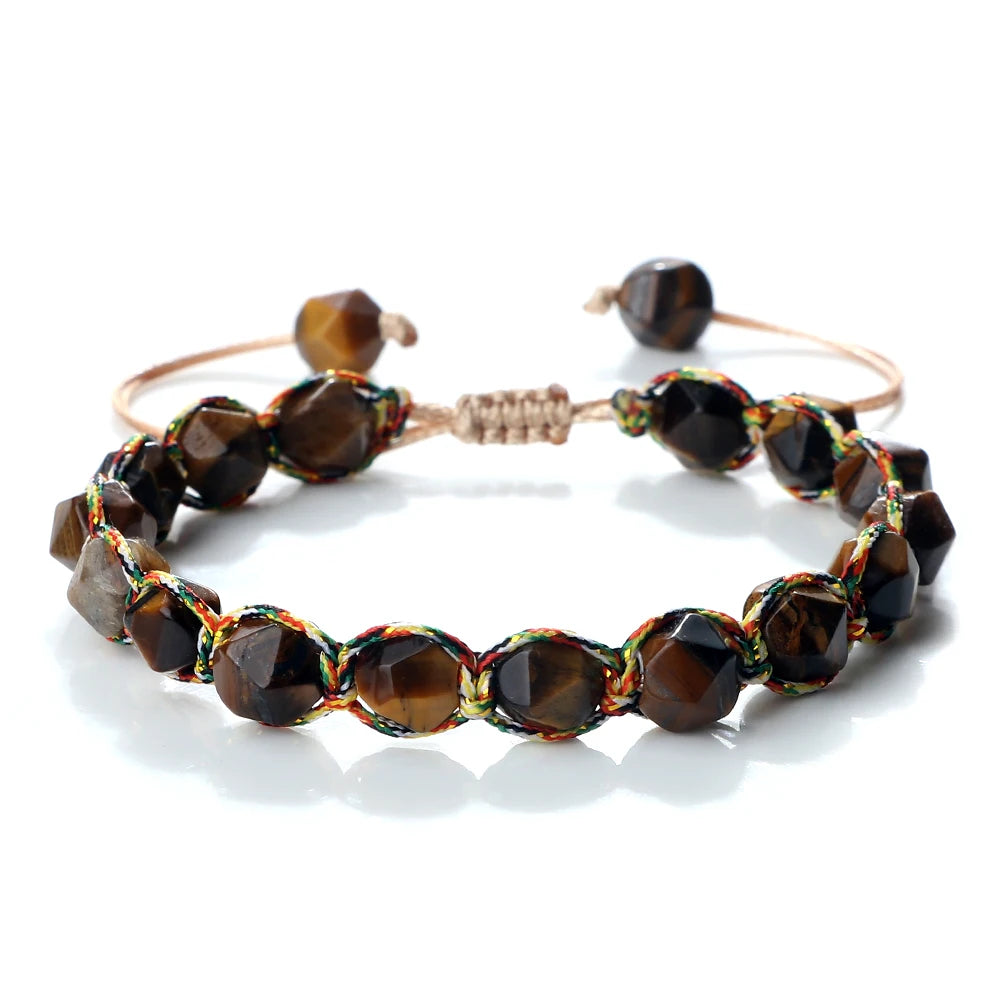 Bracelet Shamballa Tibétain – Énergie Bouddhiste 8 mm
