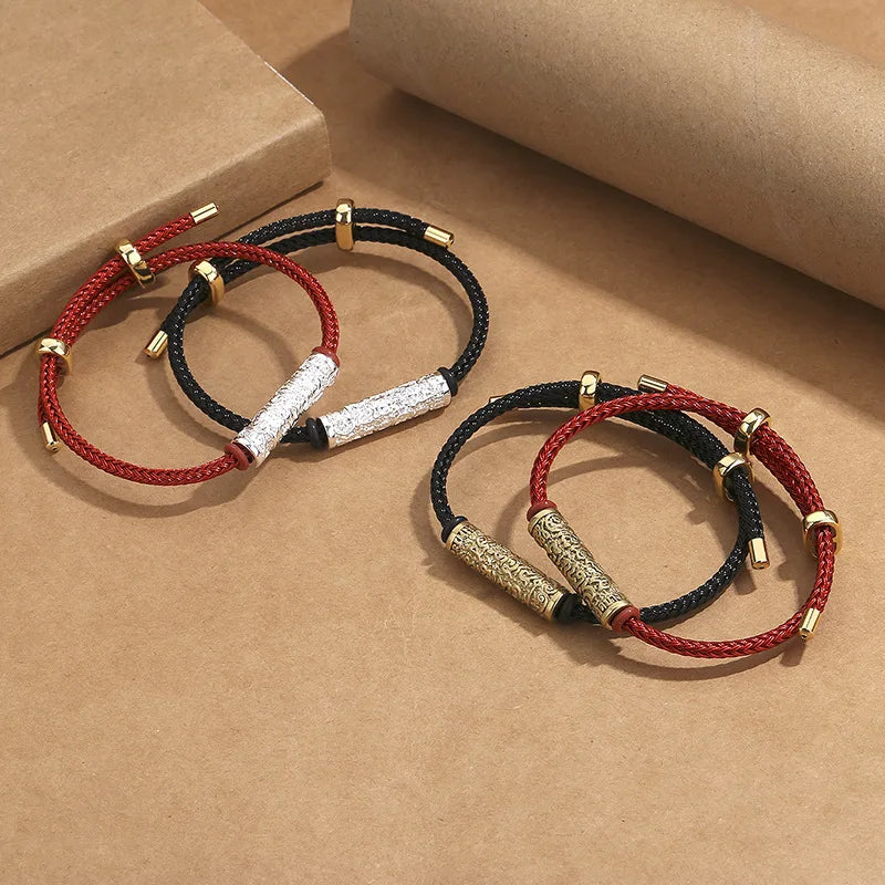 Bracelet Tibétain Bouddhiste – Corde Amulette de Protection