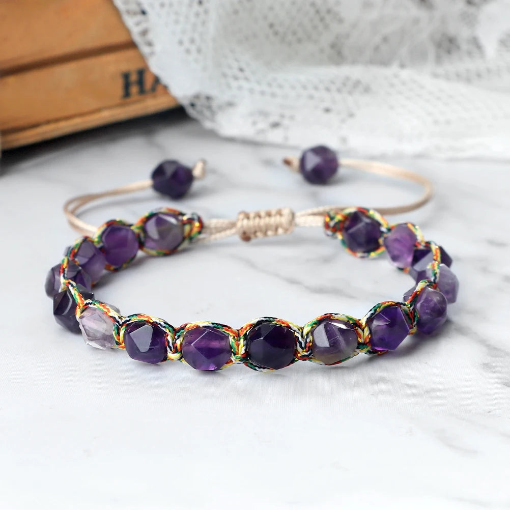 Bracelet Shamballa Tibétain – Énergie Bouddhiste 8 mm